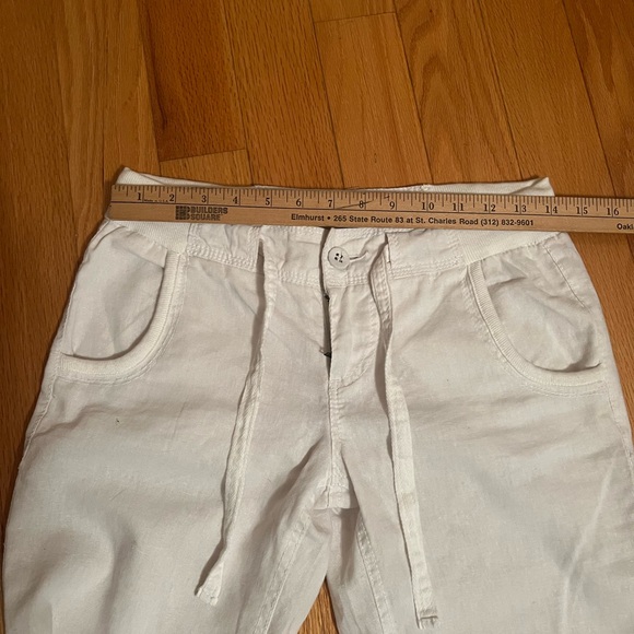 Revolution 55%linen 45% cotton white pants size 5 - Picture 5 of 7